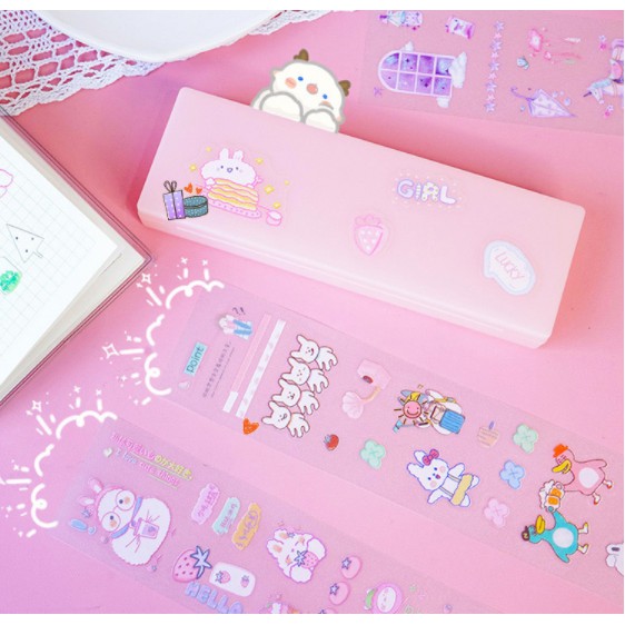 sticker dáng dài nail sticker S27 sticker cute sticker dễ thương