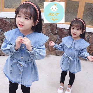 Xả Áo váy bò phong cách cho bé gái