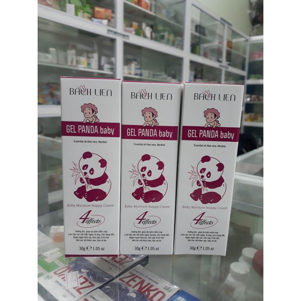 KEM GEL PANDA BABY LOẠI 30G CỦA BẠCH LIÊN, GIỮ ẨM, LÀM MỀM DA, CHỐNG HĂM DA, NGĂN NGỪA DỊ ỨNG, AN TOÀN CHO DA EM BÉ