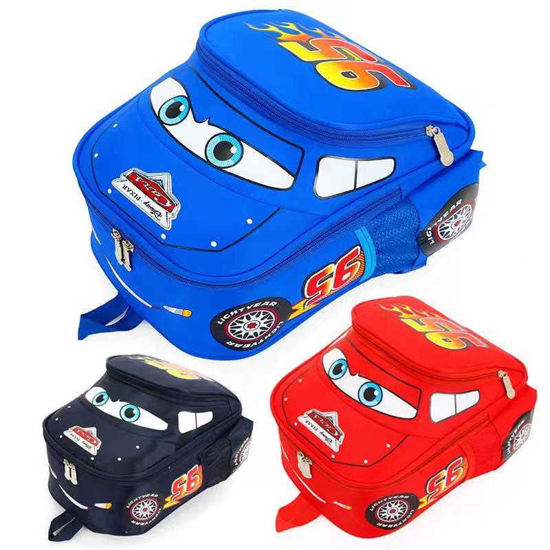 Ba Lô Đi Học Họa Tiết Hoạt Hình Disney Pixar Lightning McQueen 3D Cho Bé