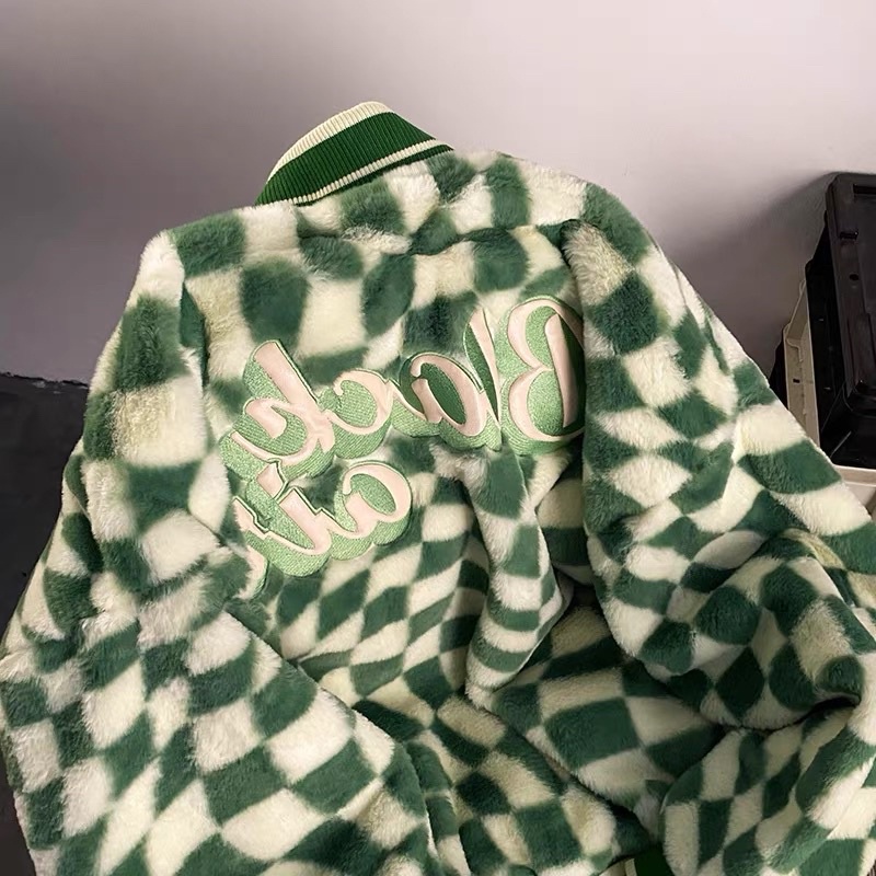 Áo khoác Lông caro Nam nữ