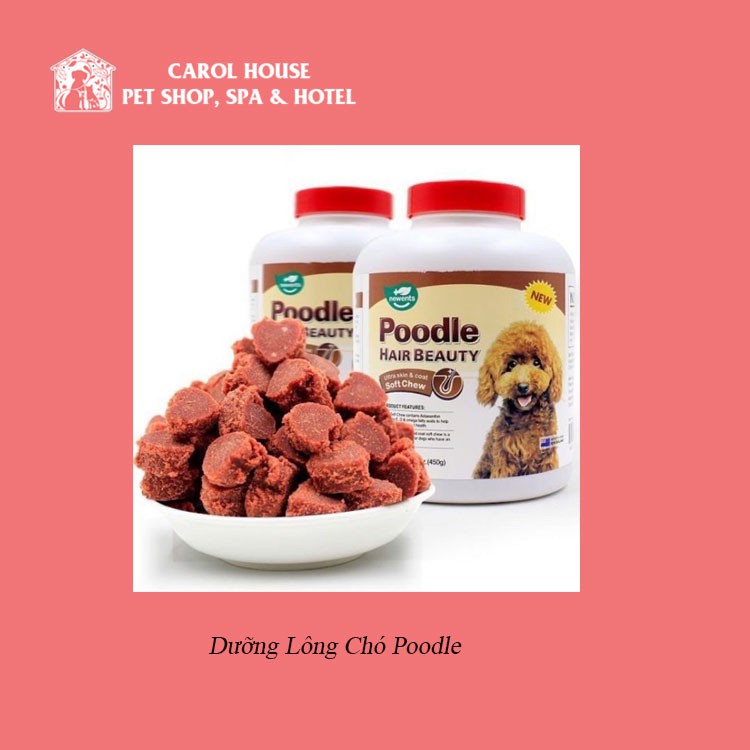 Viên dưỡng mượt lông Poodle Hair Beauty Hộp - Gói 10 viên chỉ 15k