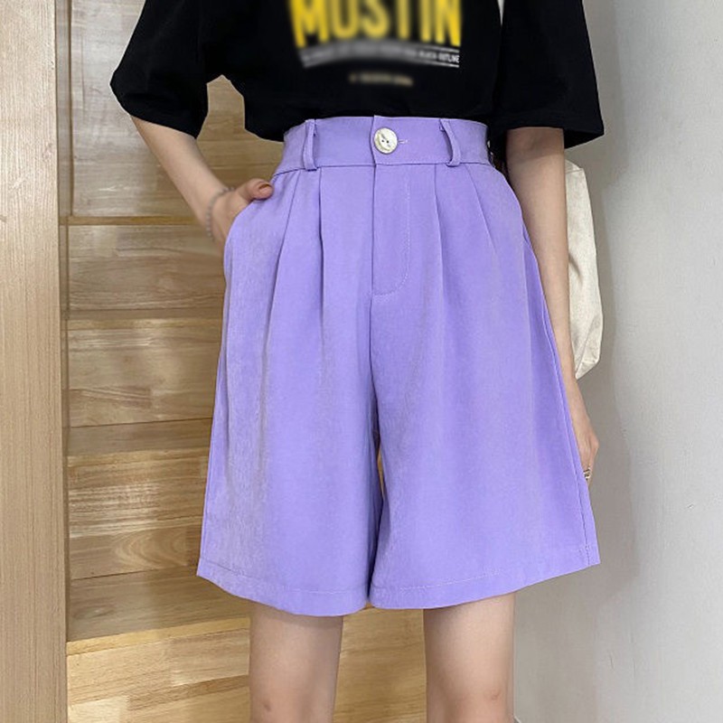 Quần Đùi Nữ Lưng Cao Phong Cách Hàn Quốc