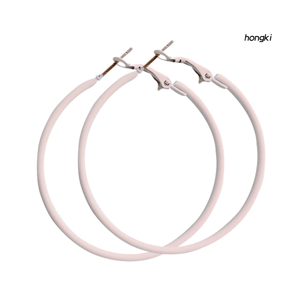 (Hàng Mới Về) Bông Tai Hình Tròn Màu Kẹo Ngọt Sáng Tạo Cho Nữ