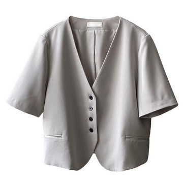 Áo khoác blazer tau bgawsb cooro V dáng rộng kiểu Hàn Quốc cho nữ