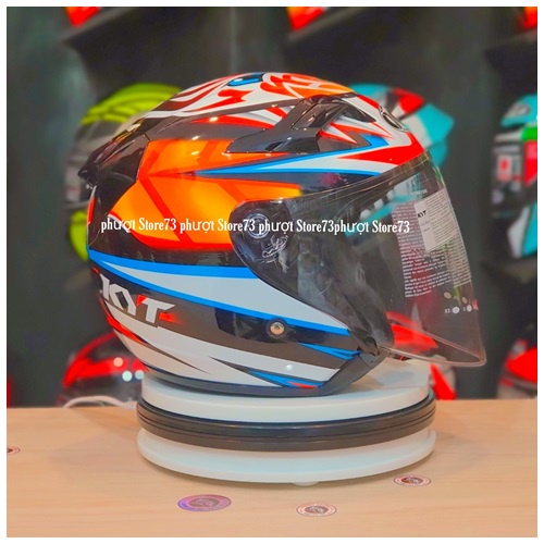 Mủ Bảo Hiểm Kyt 3/4 Venom Tem  BANISA ( cọp ) - 2 Kính Chính Hãng.