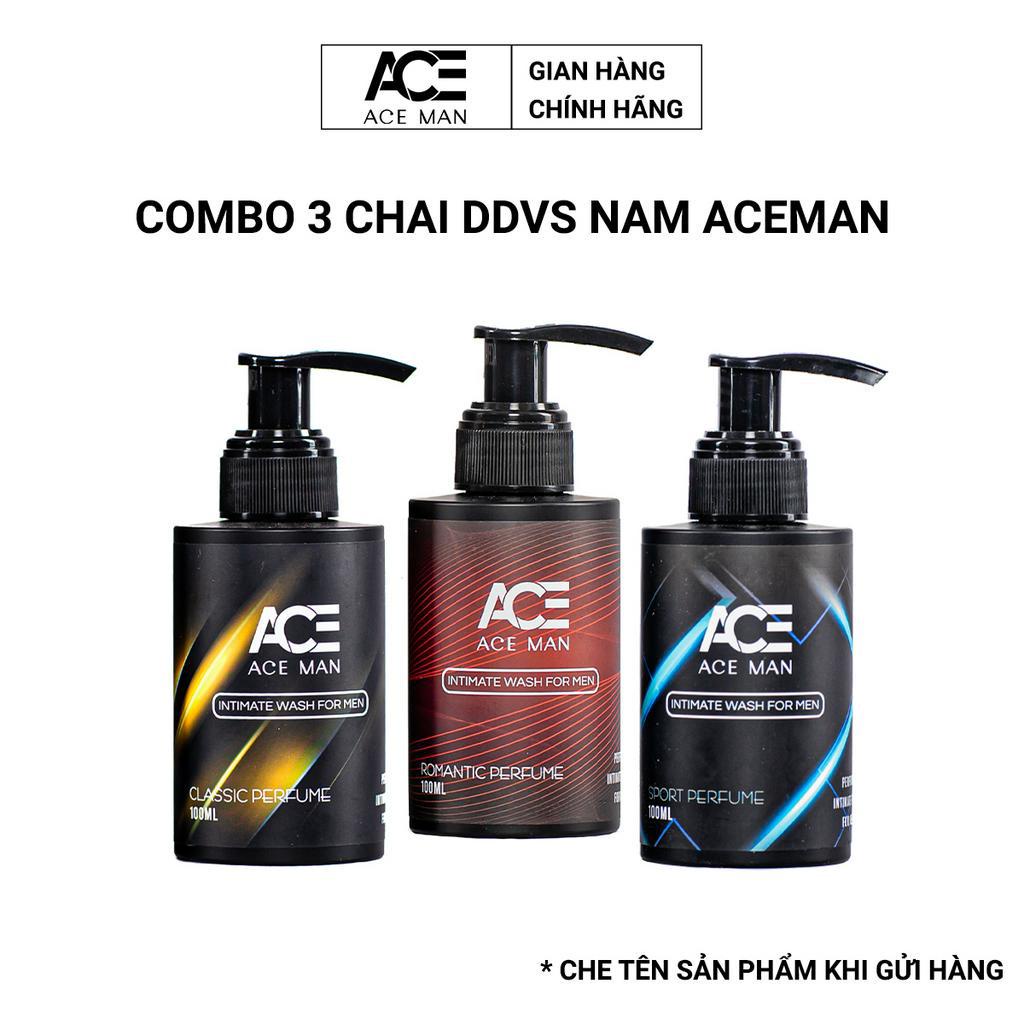 COMBO 3 chai dung dịch vệ sinh nam giới ACEMAN 100ml/chai hương nước hoa