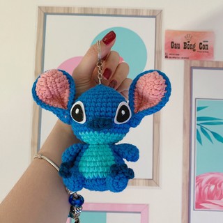 Móc khoá Stitch bằng len - quà tặng handmade