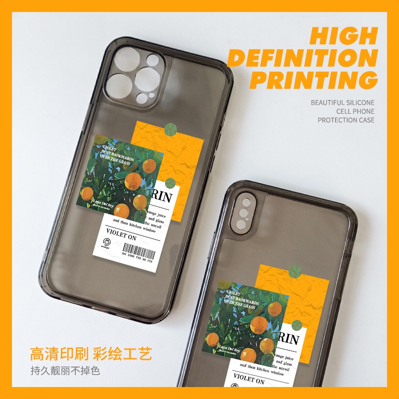 Ốp lưng iphone Tpu Trong Suốt In Họa Tiết Hoạt Hình Thời Trang Cho Iphone Xr 6s 7 8plus 11 Pro 12 Pro Max Xs Max Xr
