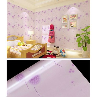 GIẤY DÁN TƯỜNG DECAL BỒ CÔNG ANH TÍM (có keo sẵn)