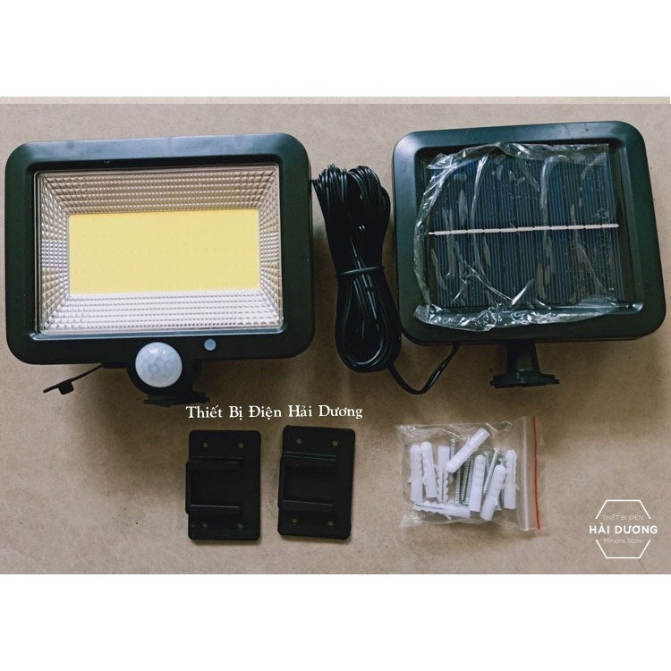 Combo Bộ 3 Đèn Led Năng Lượng Mặt Trời 56 Mắt Led  - ( 100-120 Mắt COB) Pin Tách Rời - Cảm Biến Chuyển Động