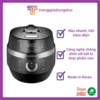 Nồi cơm điện cao tần CUCKOO CRP JHR1060FD, dung tích 1,8L, màu xám đậm [MADE IN KOREA] - CÓ KÈM NHÃN TIẾNG VIỆT