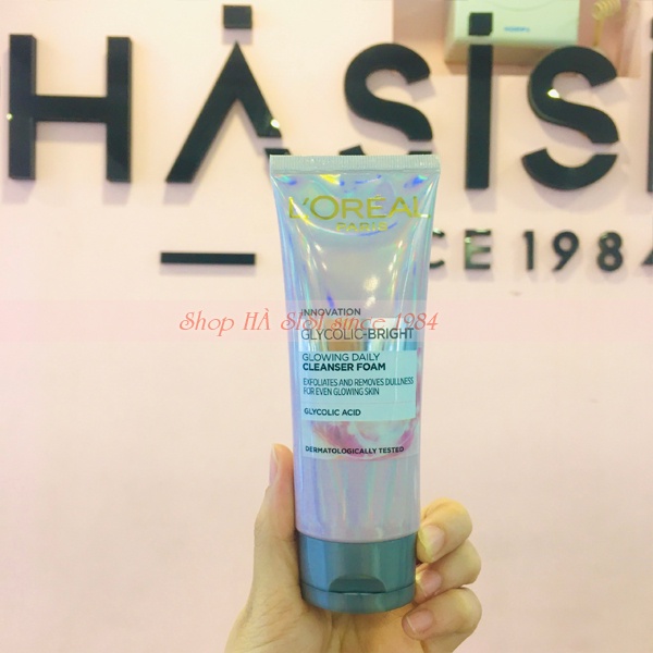 Sữa Rửa Mặt Sáng Da L'OREAL - Glycolic-Bright Glowing Daily Cleanser Foam 100ml