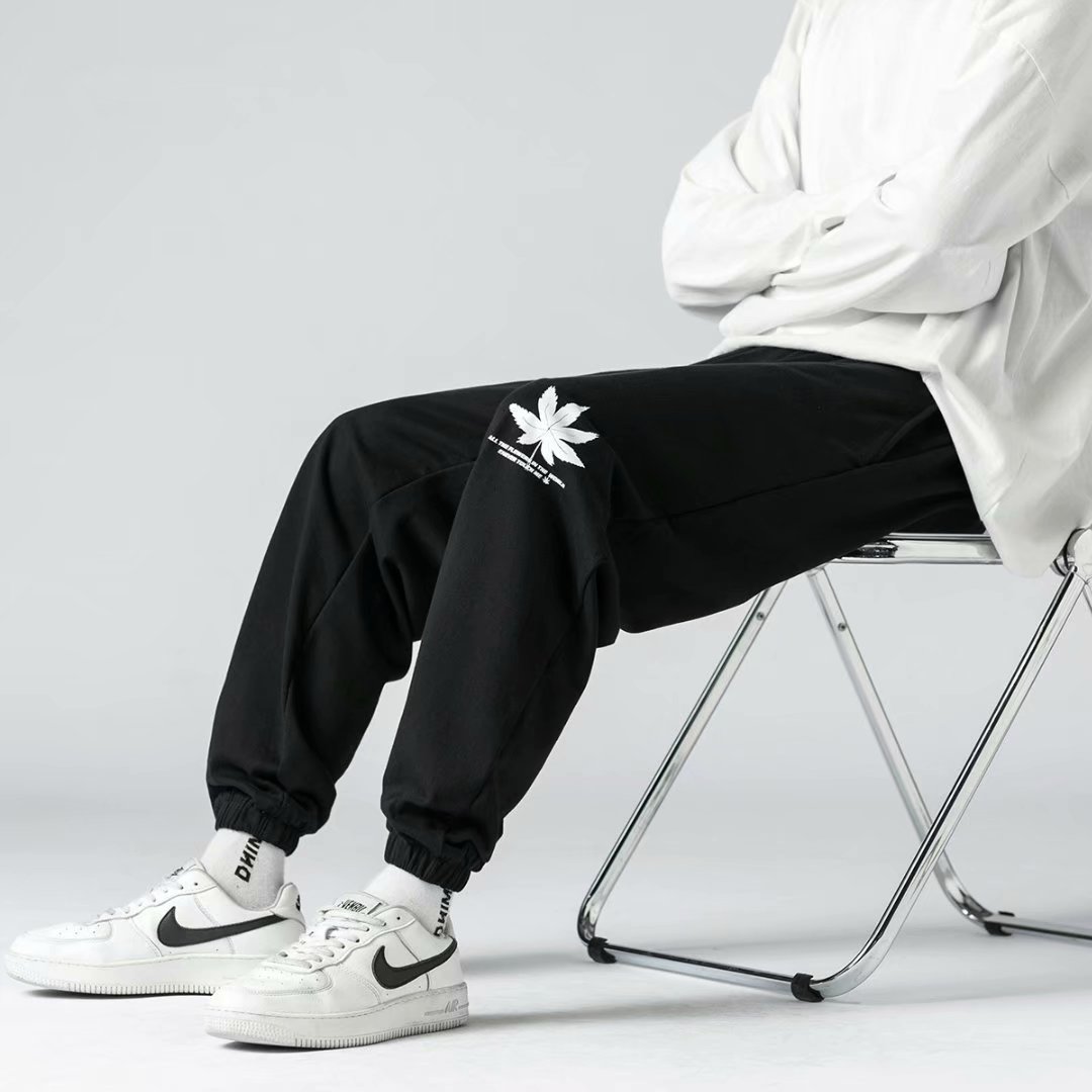 Quần Dài Thể Thao Nam Nữ In Hình Lá Phong Phong Cách Hong Kong Size M-8Xl | BigBuy360 - bigbuy360.vn