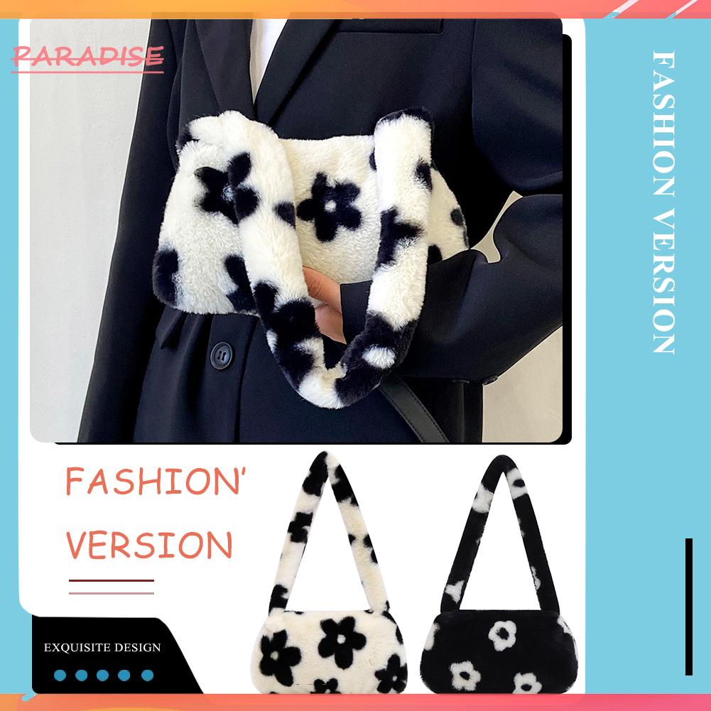 Túi Bông Kẹp Nách Nhỏ In Hoa Thời Trang Cho Nữ