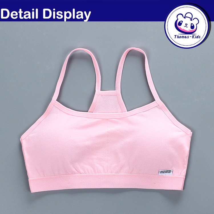 [THOMAS KIDS] Áo Ngực Cotton Màu Sắc Đơn Giản Cho Bé Gái 8-16 Tuổi
