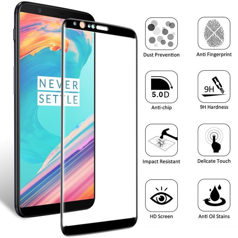 Kính dán cường lực 5D bảo vệ toàn màn hình dành cho Oneplus 5