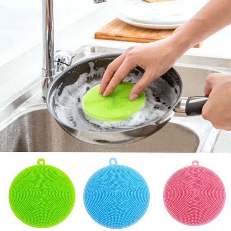 Miếng rửa chén bằng silicone tiện dụng cho nhà bếp