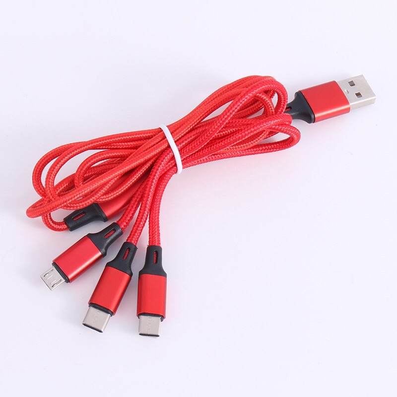 Dây Cáp Sạc Dài 1M-3M Type C Cho IP, Android Dây Dù siêu Bền, Sạc Nhanh