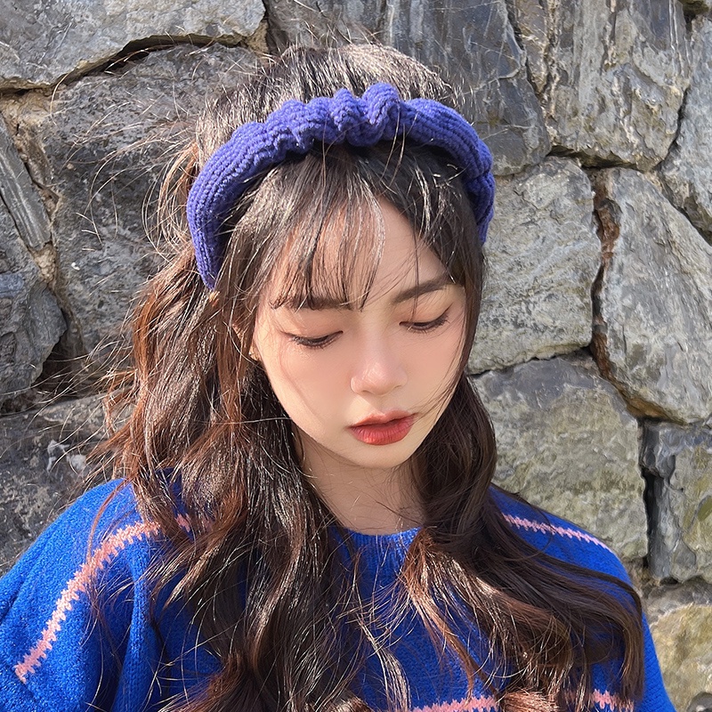 Băng Đô Vải Lông Xoắn Thời Trang Hàn Quốc Cho Nữ