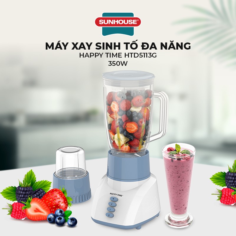 Máy Xay Sinh Tố Đa Năng Sunhouse HappyTime HTD5113