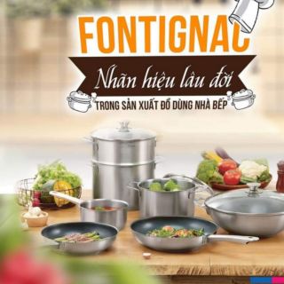 (Chảo 28cm) Bộ nồi chảo Fontignac
