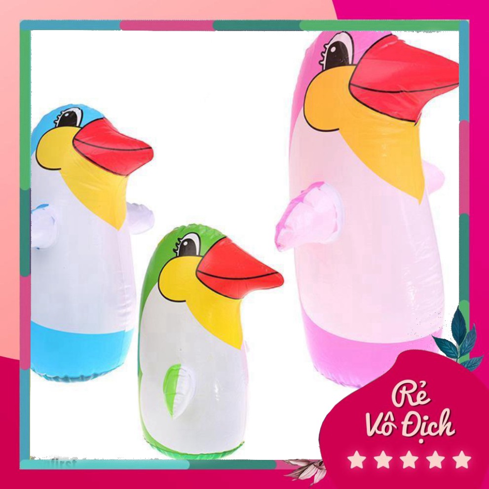 PVN4830 Đồ chơi bơm hơi hình chim cánh cụt bằng nhựa PVC