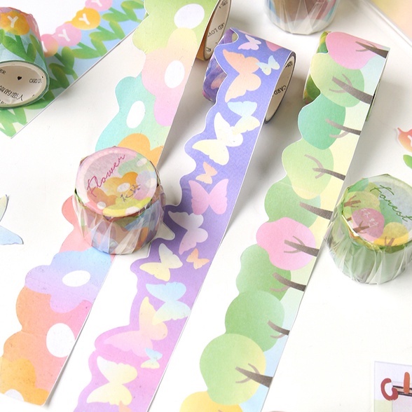 Washi Tape Cuộn Dễ Thương Dùng Trang Trí Sổ, Toploader, Hình - Hidair shop