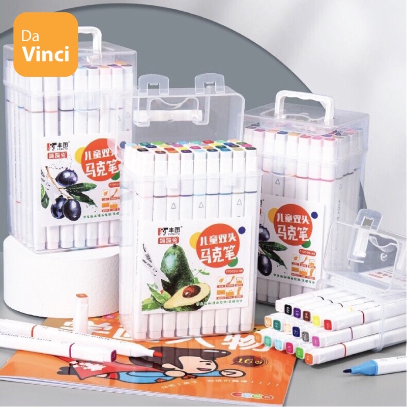 Bút marker gốc nước mini hai đầu