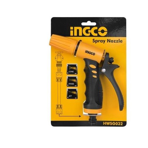 INGCO Vòi phun xịt rữa tưới cây chỉnh tia đa năng HWSG032