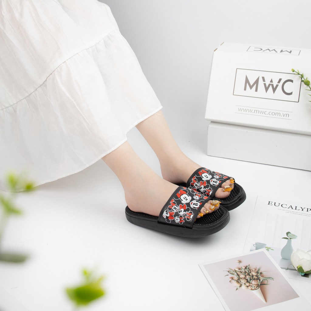 DÉP NỮ THỜI TRANG MWC - DÉP NỮ QUAI NGANG - DÉP NỮ HỌA TIẾT CHUỘT MICKEY SIÊU XINH SIÊU HOT NUDE- 3342