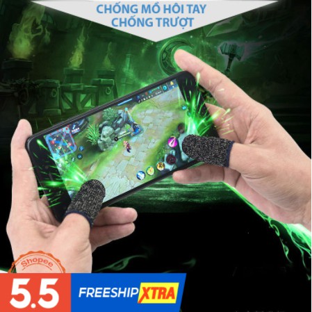 Bộ găng tay cảm ứng chơi game điện thoại chống mồ hôi, chống trượt Gear chuyên Game Mobile