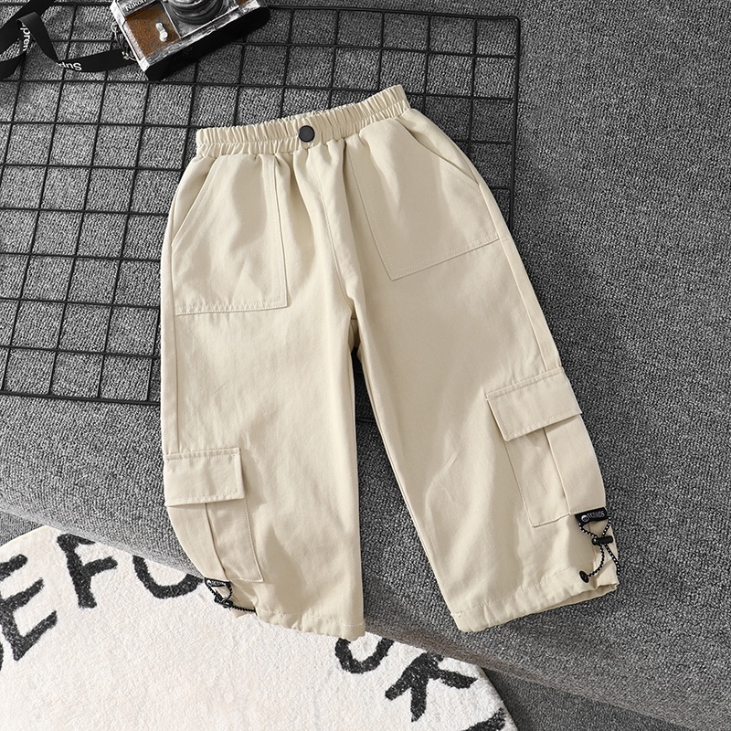 Quần cotton Ống Rộng Thời Trang Xuân Thu 2023 Dành Cho Bé Trai