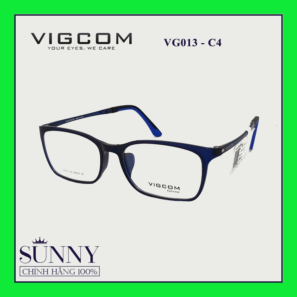 Gọng kính thời trang Vigcom VG013 chính hãng, thiết kế dễ đeo bảo vệ mắt