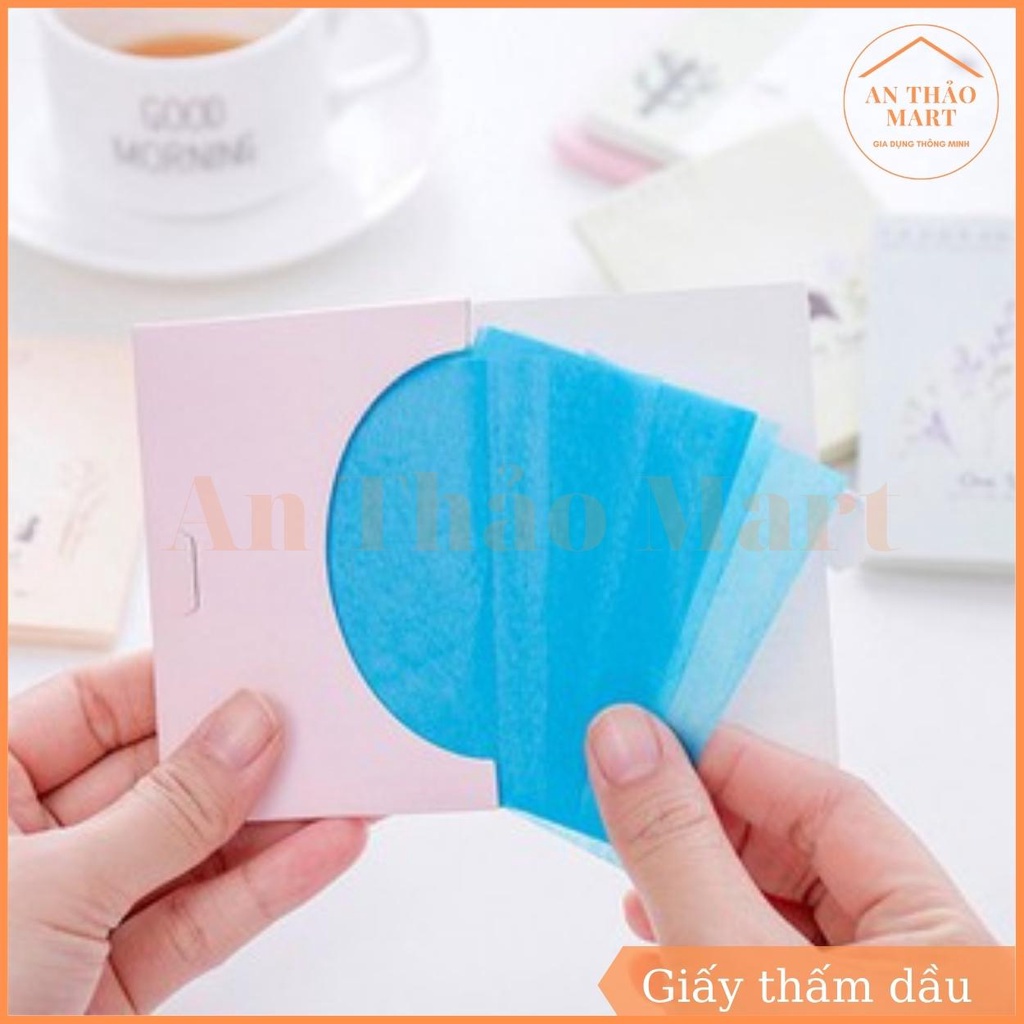 Gói 50 Tờ Giấy Thấm Dầu Da Mặt Loại Bỏ Dầu Nhờn Thừa Trên Da