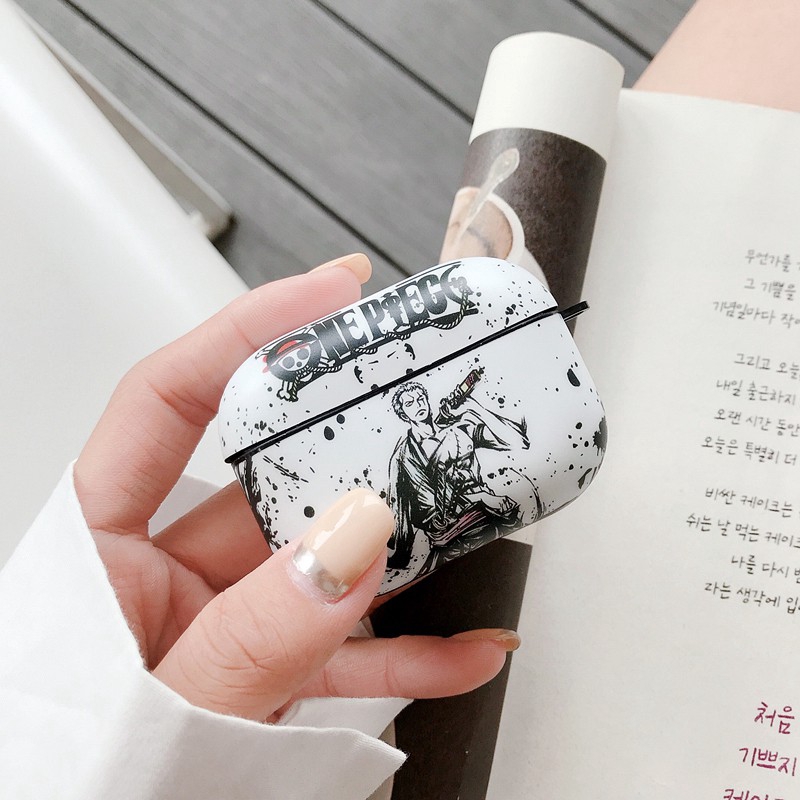 Vỏ Bảo Vệ Hộp Sạc Tai Nghe AirPods Pro2 AirPods Pro AirPods3 gen3 AirPods2 Họa Tiết Hoạt Hình One Piece Luffy & Zoro & ACE
