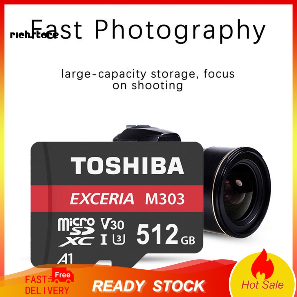 Thẻ Nhớ TOSHIBA 512GB / 1TB Siêu Mỏng Chống Nước Chống Từ Tính Cho Điện Thoại