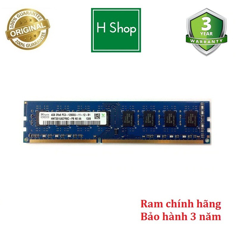 Ram PC DDR3 (PC3) 4Gb bus 1600 - 12800U ram zin đồng bộ, siêu bền và ổn định, bảo hành 36 tháng
