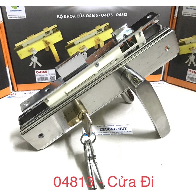 Hot - khoá CỬA ĐI inox SUS 304 Việt Tiệp 04813 - Bảo hành 3 năm