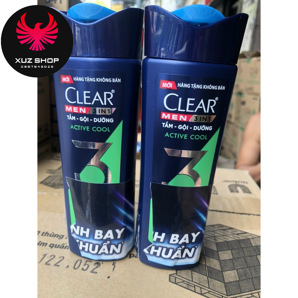 140G- Dầu gội Clear NƯỚC TÁO lên men và vitamin C / CLEAR MEN 3in1