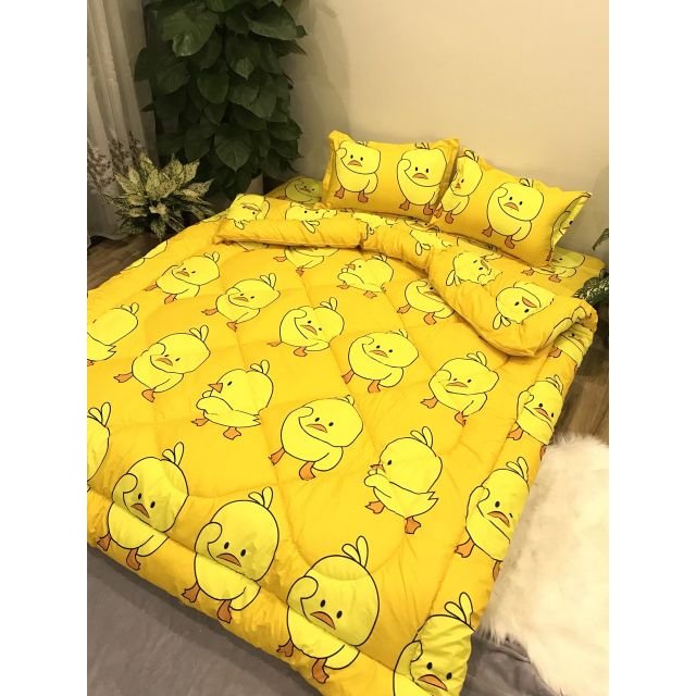 [Thanh lý hàng] Bộ Chăn Phao Ga Gối Poly Set 5 Món mẫu SƯ TỬ VÀNG- Inbox chọn mẫu | BigBuy360 - bigbuy360.vn