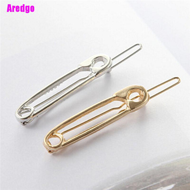 (Hàng Mới Về) Kẹp Tóc Kim Loại Thiết Kế Đơn Giản Dành Cho Nữ