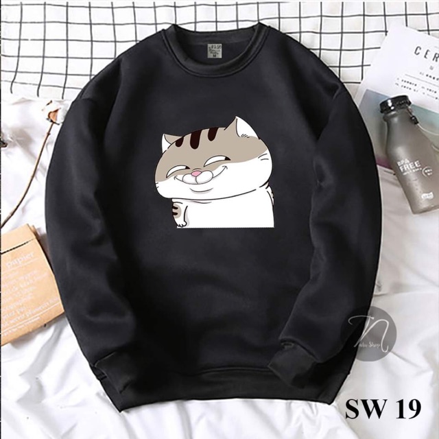 Áo sweater unisex nam nữ đều mặc đc có bigsize hình ami