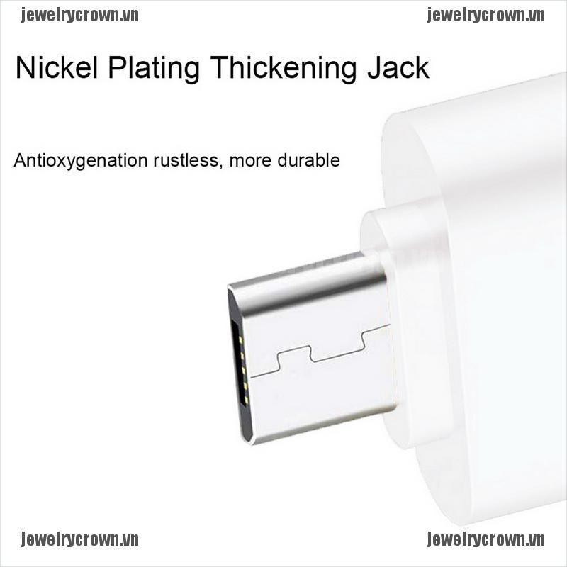 [Crown]2pcs Micro USB Male To USB A 2.0 Adaptador OTG Convertidor Adapter Converter [VN] | BigBuy360 - bigbuy360.vn