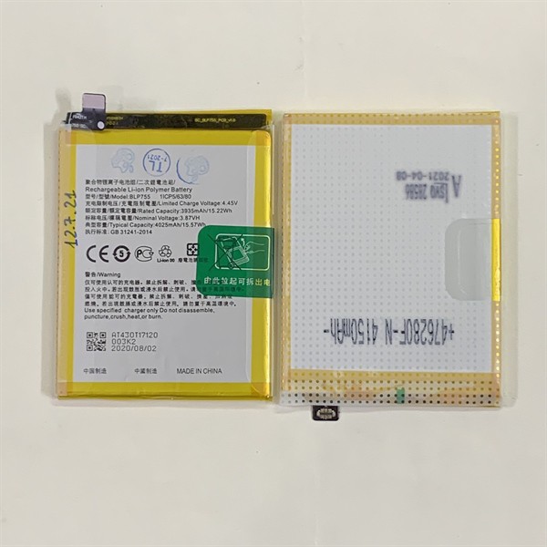 Pin Oppo Reno 3/Reno 3 pro/BLP- 755 Zin