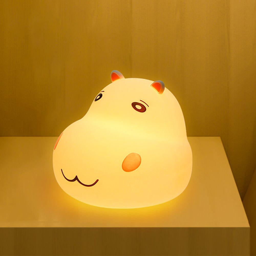 KUNHEV Đèn Ngủ LED Cảm Ứng Có Thể Sạc Lại Hình Hoa Mẫu Đơn