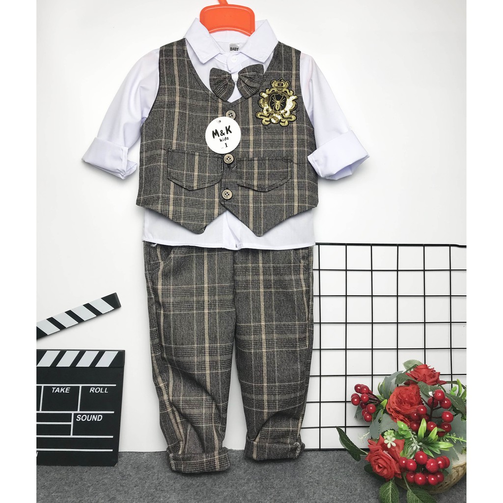 Bộ công tử cho bé trai 8-18kg (M01)