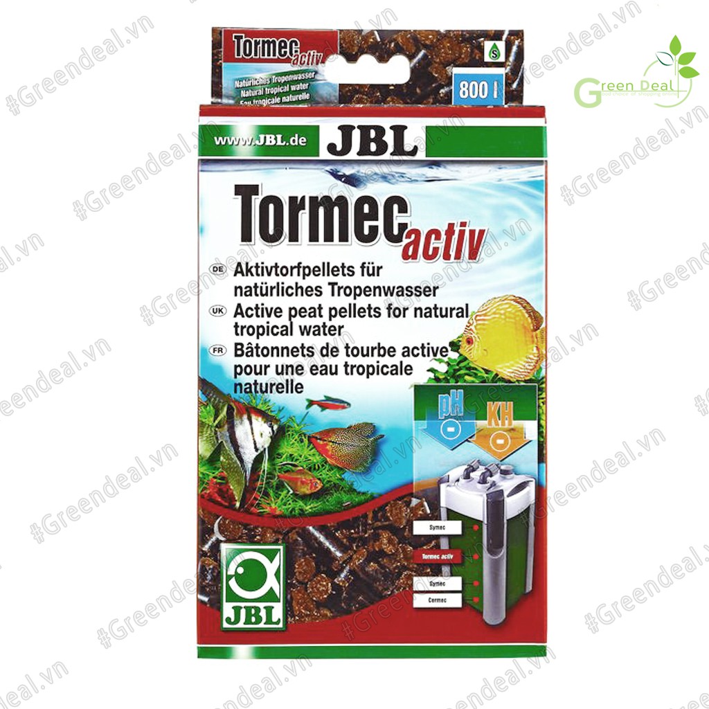 JBL - Tormec Activ (Hộp 1 Lít) | Vật liệu lọc giảm pH an toàn và hiệu quả cho hồ cá thủy sinh