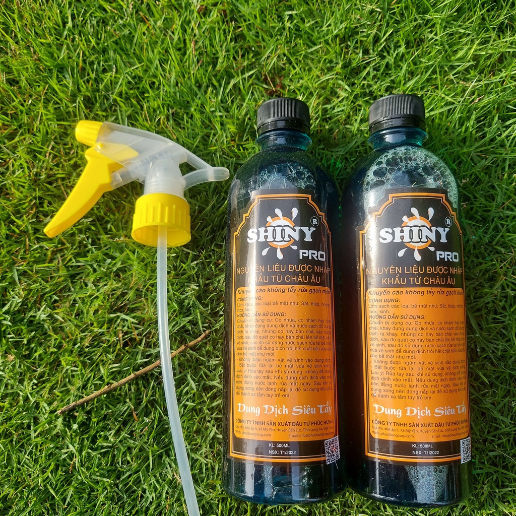 DUNG DỊCH NƯỚC RỬA XE KHÔNG CHẠM SHINY PRO 500ml COMBO 2 CHAI