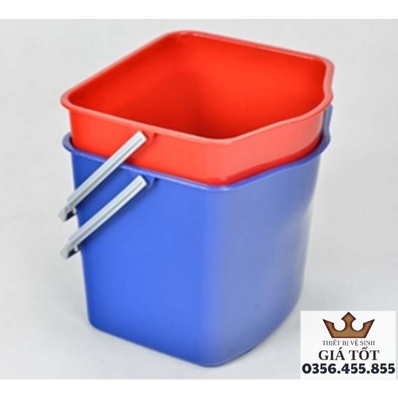 Xe vắt nước thùng đôi dung tích 46L - Xe vắt móp 46 lít 2 ngăn hàng chính hãng